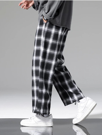 Lucas Plaid Jogger Pants - Y2K Grunge 90S Fashion, Retro Summer Outfits, Hip Hop Style