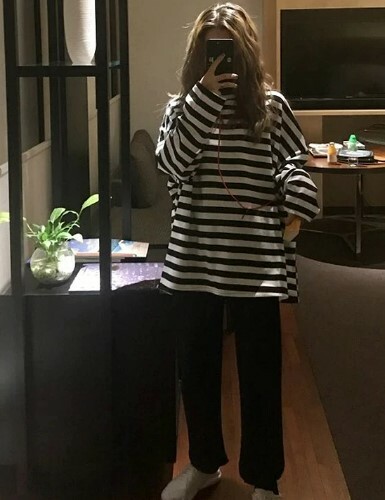 Lucia Striped Long Sleeve T-Shirt - Y2K Summer, 90S Grunge, Retro, Pastel Goth, Y2K Club