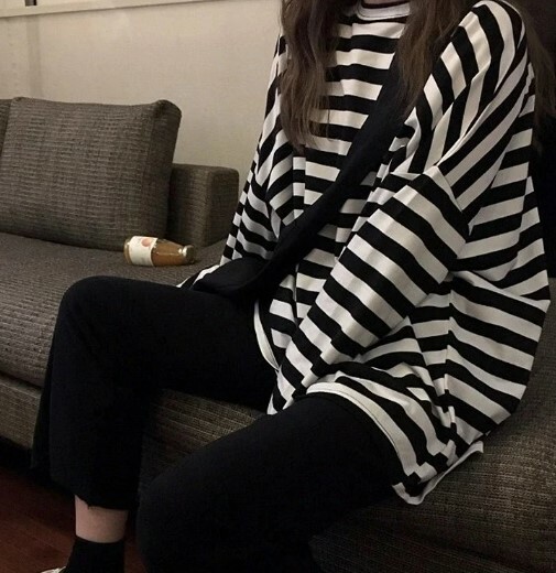 Lucia Striped Long Sleeve T-Shirt - Y2K Summer, 90S Grunge, Retro, Pastel Goth, Y2K Club