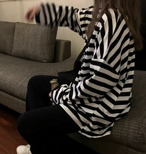 Lucia Striped Long Sleeve T-Shirt - Y2K Summer, 90S Grunge, Retro, Pastel Goth, Y2K Club