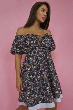 Lukinda Mini Dress - Y2K Summer Grunge Outfit, 90S Fashion, Retro Style, Pastel Goth Vibes