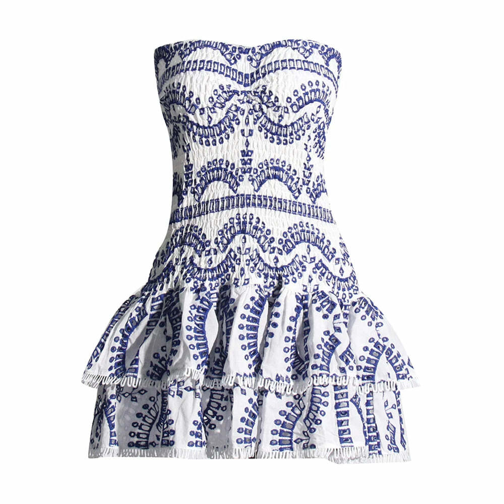 Luna Mini Dress - Y2K Summer Grunge Outfit, 90S Fashion, Retro Style, Pastel Goth, Y2K Party