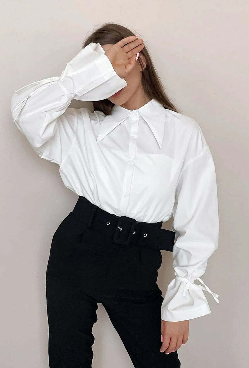 Lusine Shirt - Y2K Summer Grunge Top, 90S Retro Style, Perfect For Y2K Party & Club Outfits