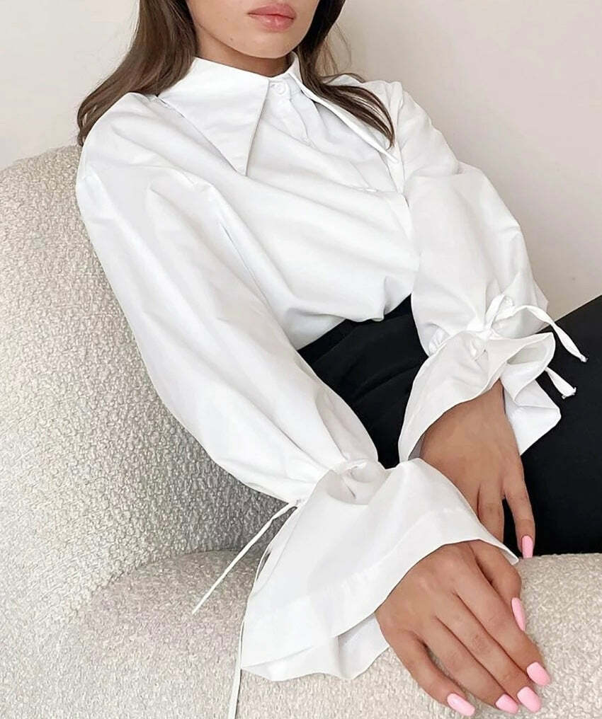 Lusine Shirt - Y2K Summer Grunge Top, 90S Retro Style, Perfect For Y2K Party & Club Outfits