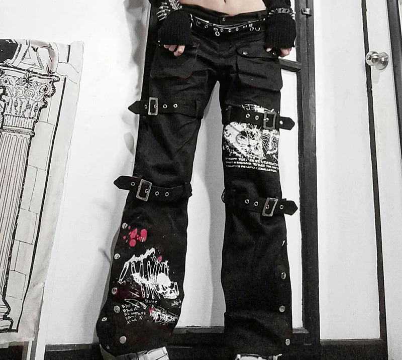 Lylah Cargo Pants - Y2K Summer Grunge, 90S Retro Style, Y2K Club & Party Outfits