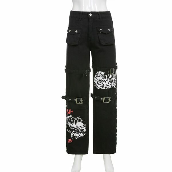Lylah Cargo Pants - Y2K Summer Grunge, 90S Retro Style, Y2K Club & Party Outfits