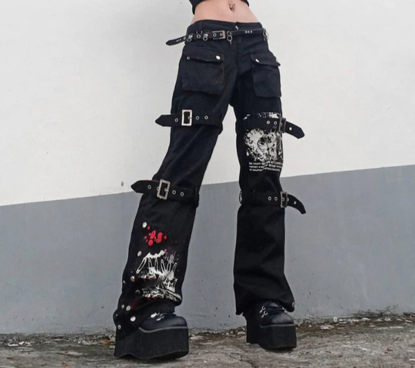 Lylah Cargo Pants - Y2K Summer Grunge, 90S Retro Style, Y2K Club & Party Outfits