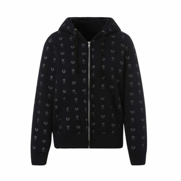 Maeve Skull And Heart Hoodie - Y2K Grunge, 90S Fashion, Retro Style, Gothic Y2K, Summer Outfits