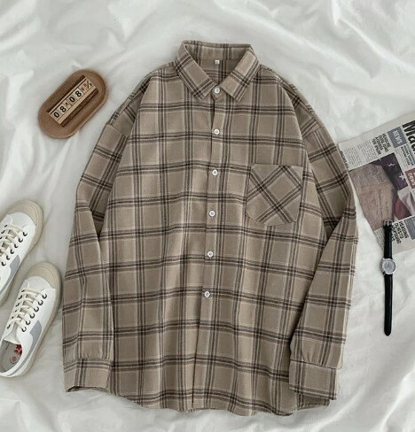 Maeve Street Style Plaid Shirt - Y2K Summer Grunge, 90S Retro, Pastel Goth, Y2K Club Outfit