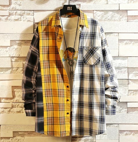 Magnolia Patchwork Plaid Shirt - Y2K Summer Grunge, 90S Retro, Pastel Goth, Y2K Club Outfit