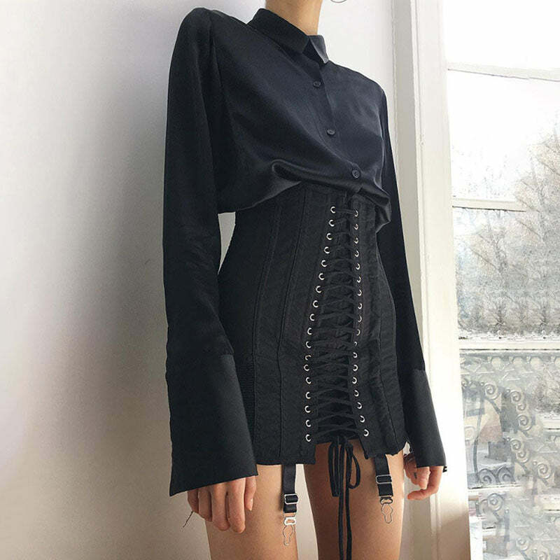 Maia Bandage Skirt - Y2K Summer Grunge, 90S Retro, Gothic Y2K, Pastel Goth, Y2