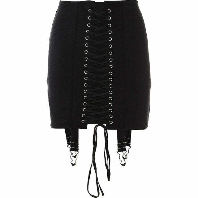 Maia Bandage Skirt - Y2K Summer Grunge, 90S Retro, Gothic Y2K, Pastel Goth, Y2