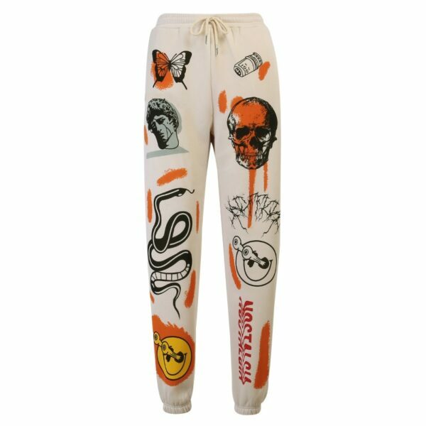 Maia Y2K Grunge Sweatpants - 90S Retro Summer Outfit, Gothic Y2K Fashion, Pastel Goth Style