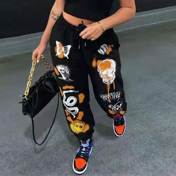 Maia Y2K Grunge Sweatpants - 90S Retro Summer Outfit, Gothic Y2K Fashion, Pastel Goth Style