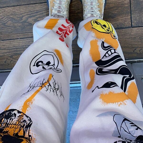 Maia Y2K Grunge Sweatpants - 90S Retro Summer Outfit, Gothic Y2K Fashion, Pastel Goth Style