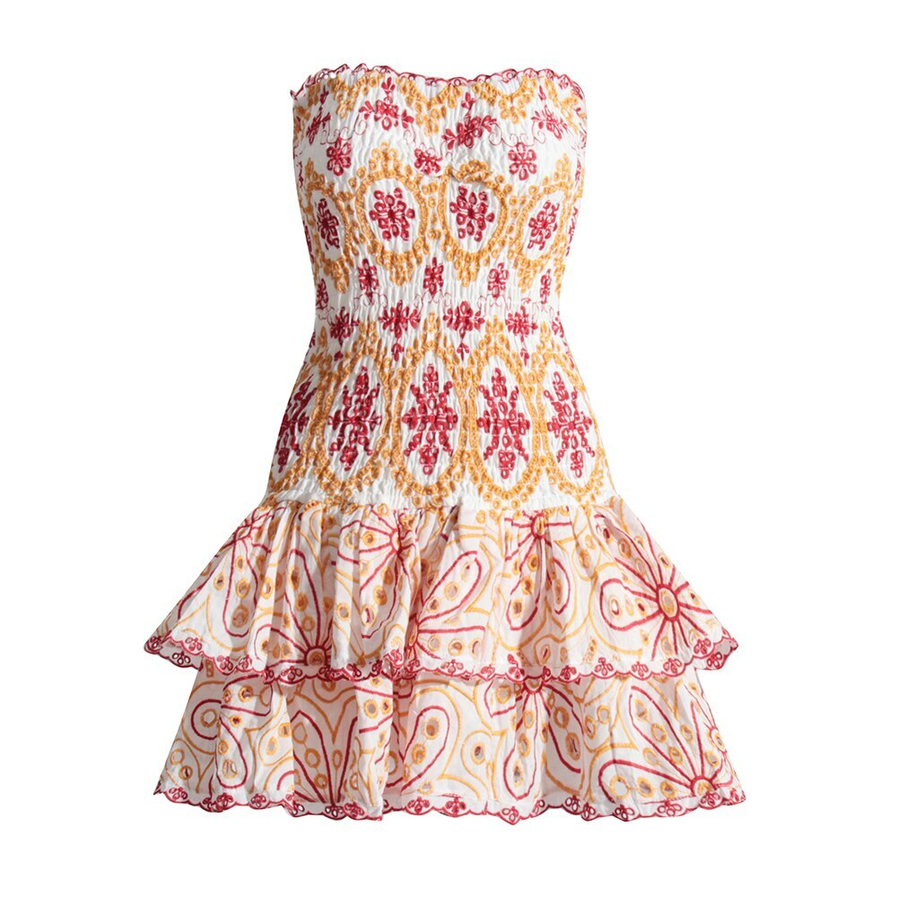 Malina Ruffle Dress - Y2K Summer Grunge Outfit, 90S Fashion, Retro Style, Pastel Goth Vibes