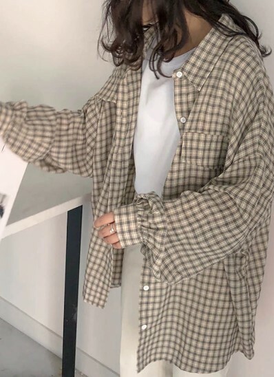Margaret Oversize Women Shirt - Y2K Summer Grunge 90S Fashion Retro Style Y2K Outfits