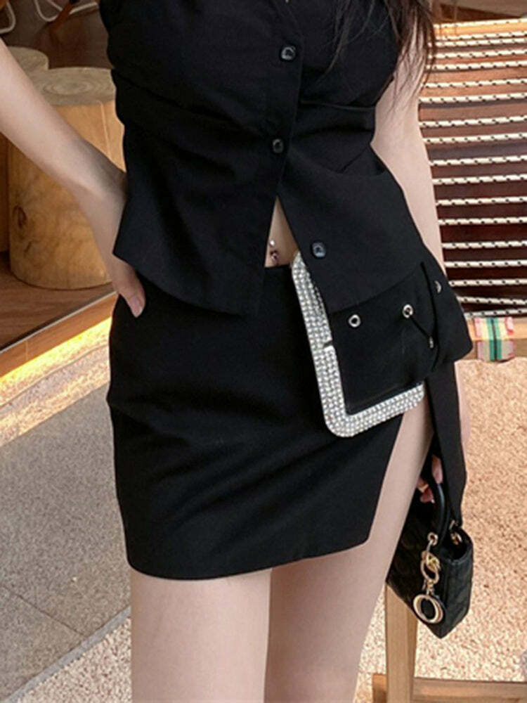 Margot Mini Skirt - Y2K Summer Grunge Outfit, 90S Fashion, Retro Style, Pastel Goth, Y2K