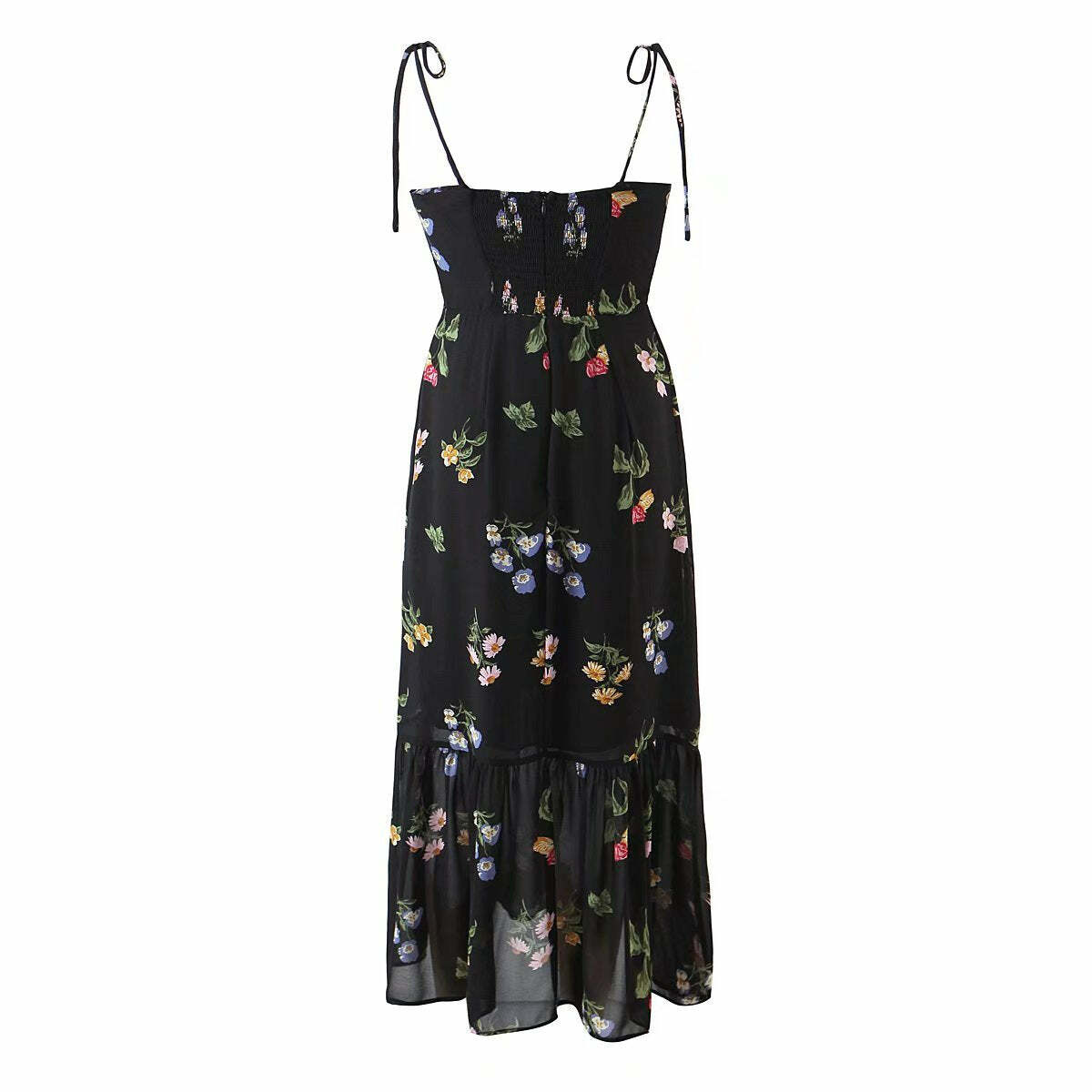 Maria Floral Midi Dress - Y2K Summer Outfit, 90S Fashion, Grunge, Retro Style, Y2K Party Look
