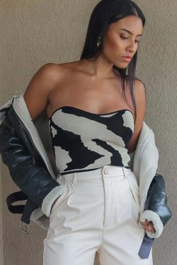 Maria Knit Top - Y2K Summer Grunge, 90S Fashion, Retro Style, Y2K Party & Club Outfits