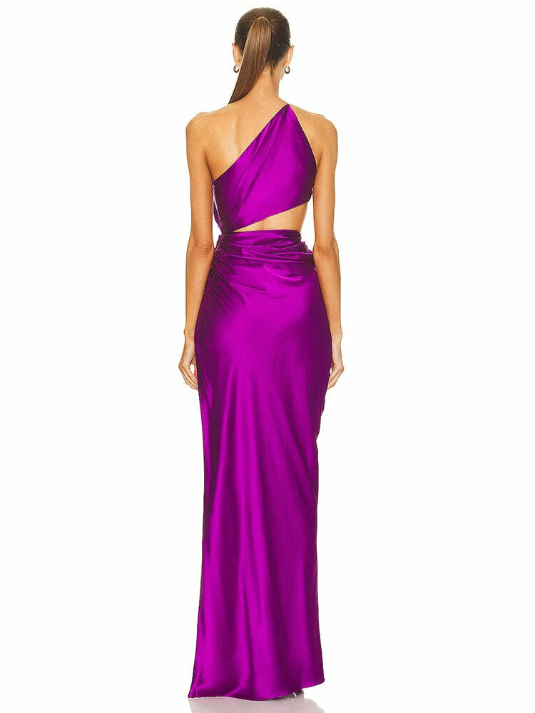 Maria One Shoulder Maxi Dress - Y2K Summer, 90S Fashion, Grunge, Retro, Party & Club Outfits