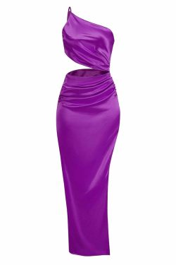 Maria One Shoulder Maxi Dress - Y2K Summer, 90S Fashion, Grunge, Retro, Party & Club Outfits
