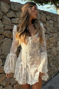 Mariene Mini Dress - Y2K Summer Grunge Outfit, 90S Fashion, Retro Style, Pastel Goth Vibes