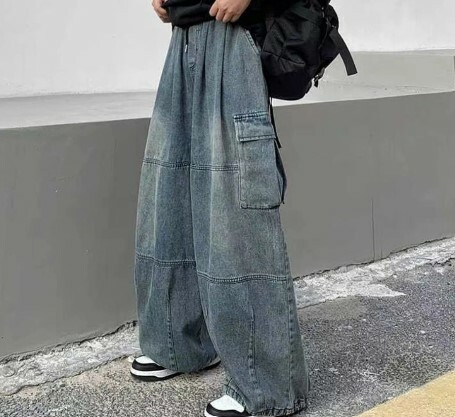 Marley Baggy Jeans - Y2K Summer Grunge, 90S Retro, Gothic Y2K, Hip Hop Fashion, Y2K