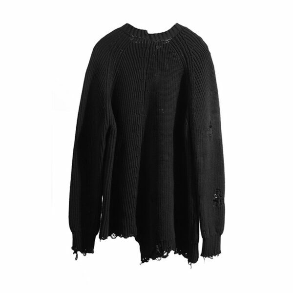 Matilda Distressed Sweater - Y2K Grunge, 90S Fashion, Retro Style, Pastel Goth, Y2K Summer Out