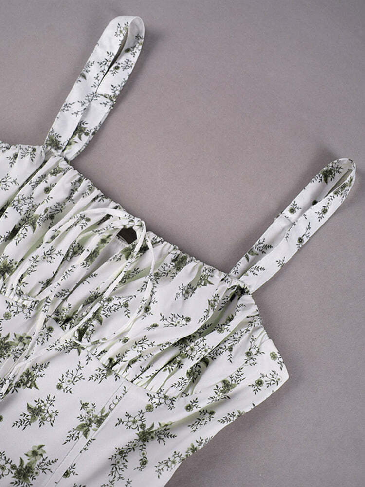Maya Midi Dress - Y2K Summer Grunge Outfit, 90S Fashion, Retro Style, Pastel Goth Vibes