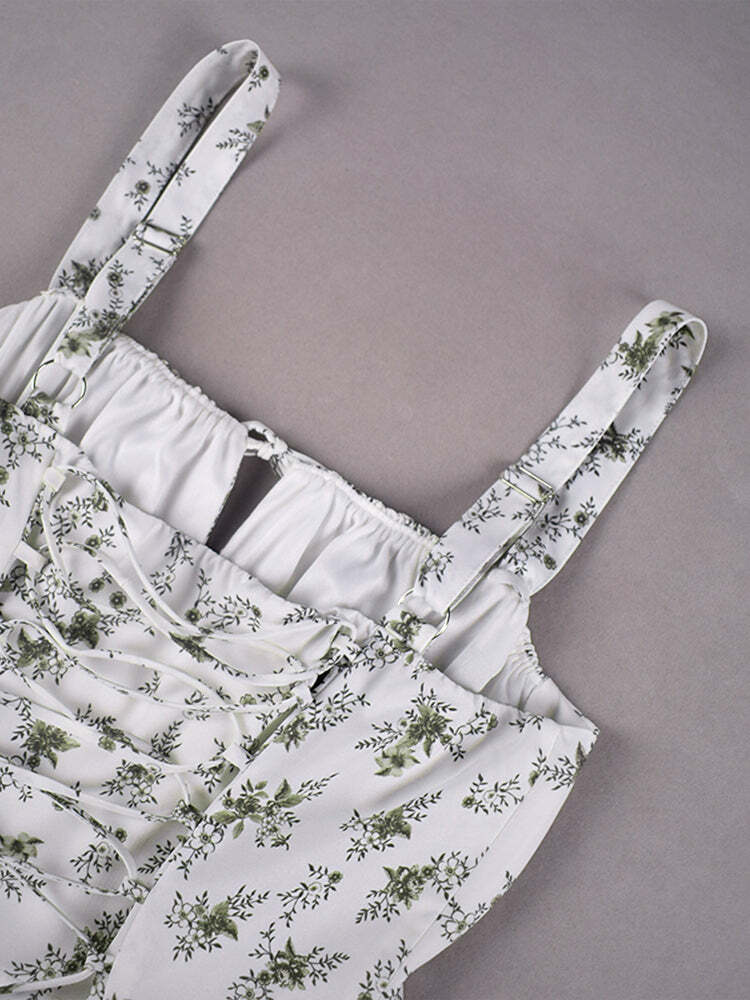 Maya Midi Dress - Y2K Summer Grunge Outfit, 90S Fashion, Retro Style, Pastel Goth Vibes