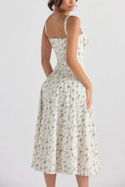 Maya Midi Dress - Y2K Summer Grunge Outfit, 90S Fashion, Retro Style, Pastel Goth Vibes