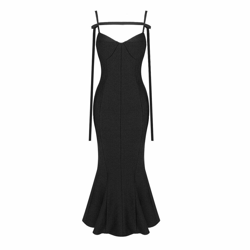 Megan Midi Dress - Y2K Summer Grunge Outfit, 90S Fashion, Retro Style, Y2K Party & Club Look