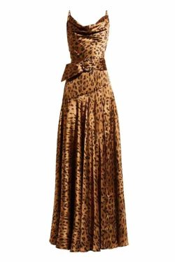 Meika Leopard Dress - Y2K Summer Outfit, 90S Grunge Fashion, Retro Style, Y2K Party Look