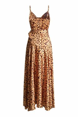 Meika Leopard Dress - Y2K Summer Outfit, 90S Grunge Fashion, Retro Style, Y2K Party Look