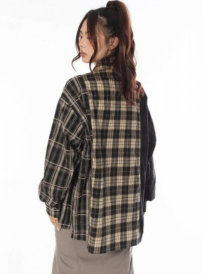 Melody Patchwork Long Sleeve - Y2K Summer Grunge, 90S Retro, Pastel Goth, Y2K Club Outfit