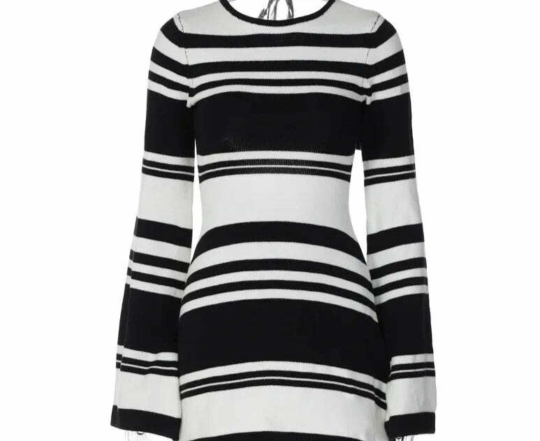 Menari Knitted Mini Dress - Y2K Summer, 90S Grunge, Retro Style, Y2K Party & Club Outfits