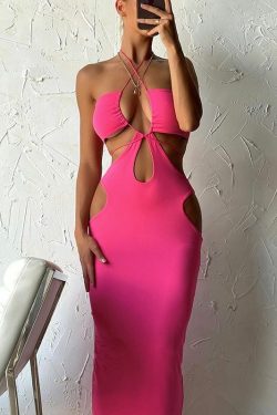 Merelin Midi Dress - Y2K Summer Grunge Outfit, 90S Fashion, Retro Style, Pastel Goth Vibes