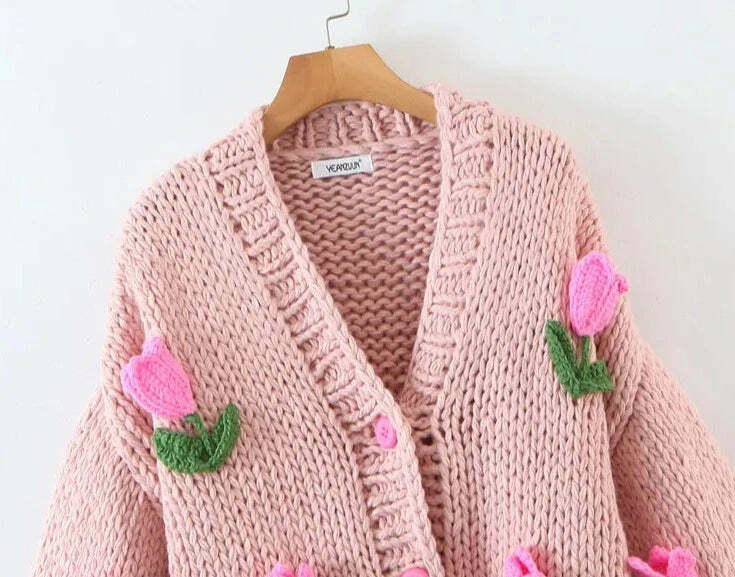 Messina Knitted Cardigan - Y2K Summer, 90S Grunge, Retro Style, Pastel Goth, Y2K Party Outfit