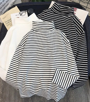 Mia Turtleneck Long Sleeve Shirt - Y2K Grunge, 90S Fashion, Retro Summer & Party Outfits