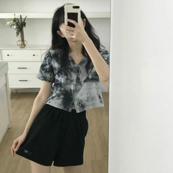 Mila Tie Dye Shirt - Y2K Summer Grunge Top, 90S Retro Fashion, Pastel Goth, Y2K Party Outfit