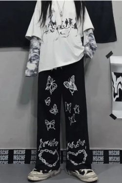 Millie Wide Leg Denim Jeans - Y2K Summer & 90S Grunge Fashion, Retro Hip Hop, Y2K Club Outfits