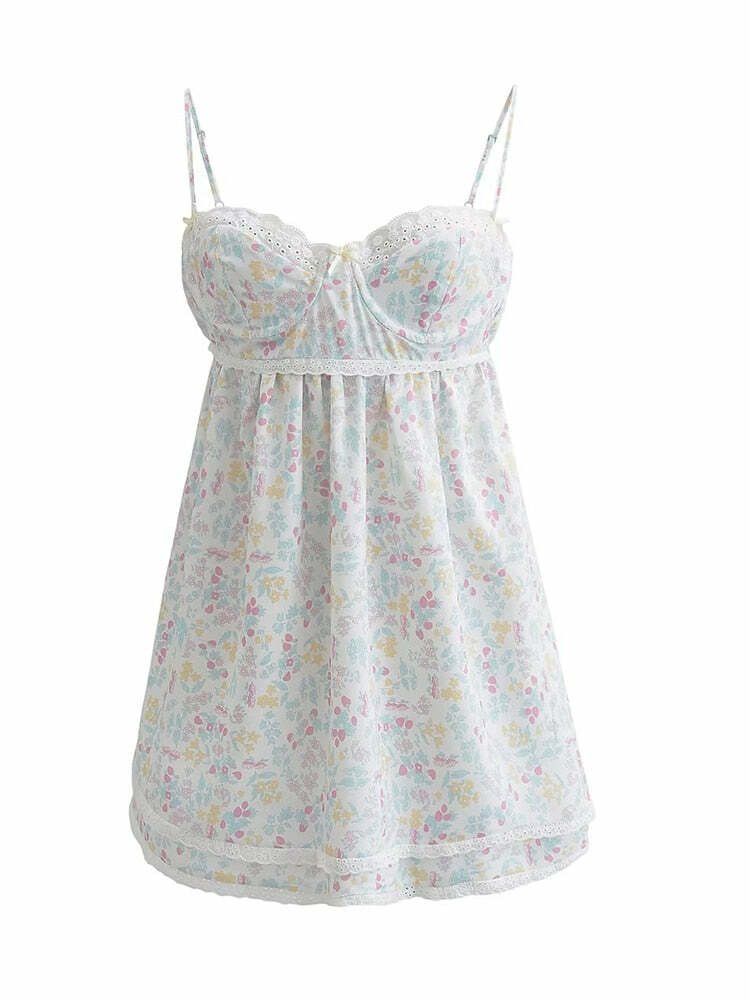 Monica Mini Dress - Y2K Summer Grunge Outfit, 90S Fashion, Retro Style, Y2K Party & Club Look