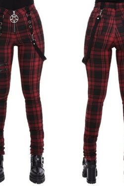 Monroe Plaid Pants - Y2K Grunge & 90S Retro Style For Summer Outfits, Club & Party Looks