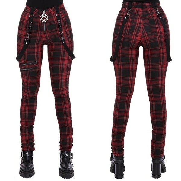 Monroe Plaid Pants - Y2K Grunge & 90S Retro Style For Summer Outfits, Club & Party Looks