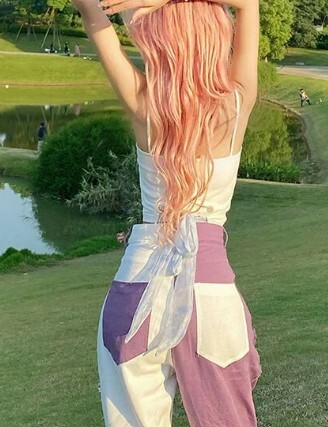 Morgan Casual Straight Pants - Y2K Summer Grunge, 90S Retro, Y2K Club & Party Outfits