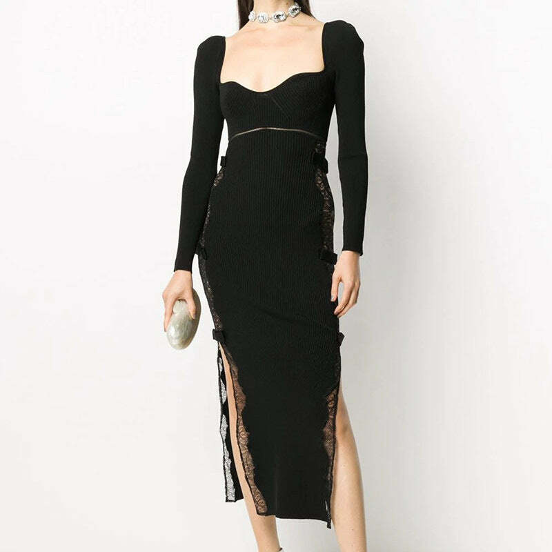 Naila Midi Dress - Y2K Summer Grunge Outfit, 90S Fashion, Retro Style, Pastel Goth, Y2K Party