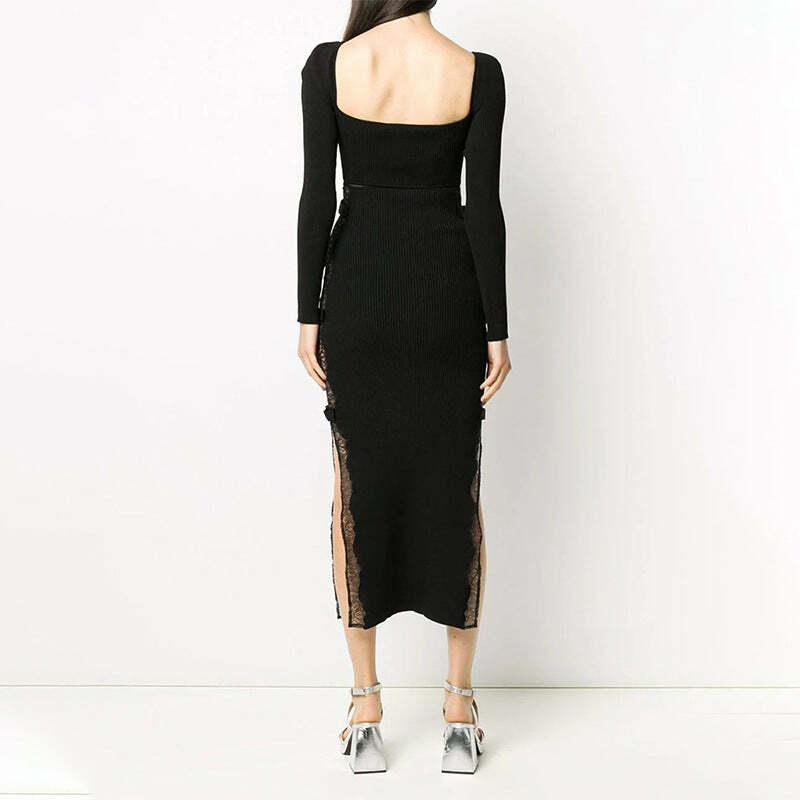Naila Midi Dress - Y2K Summer Grunge Outfit, 90S Fashion, Retro Style, Pastel Goth, Y2K Party