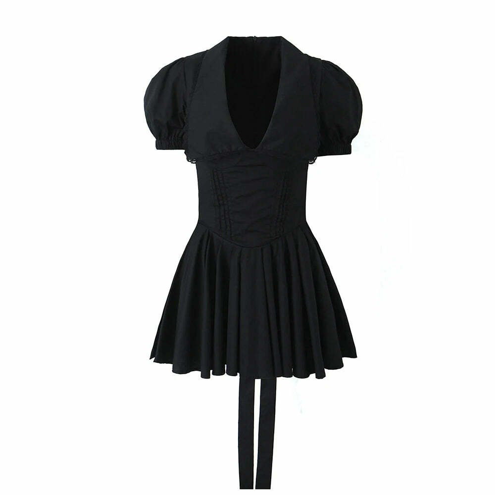 Negra Mini Dress - Y2K Summer Grunge Outfit, 90S Fashion, Retro Style, Y2K Party & Club Outfits