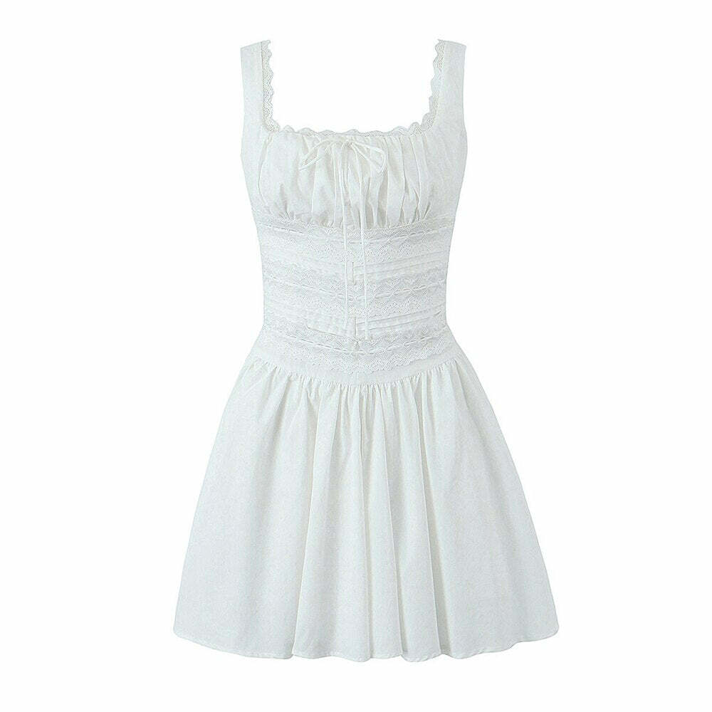 Neli Mini Dress - Y2K Summer Grunge Outfit, 90S Fashion, Retro Style, Pastel Goth, Y2K Party